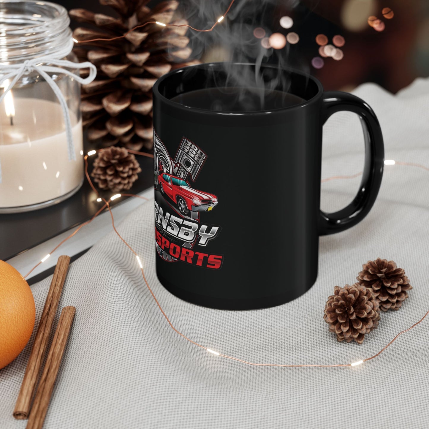 Hornsby Autosports Black Coffee Mug